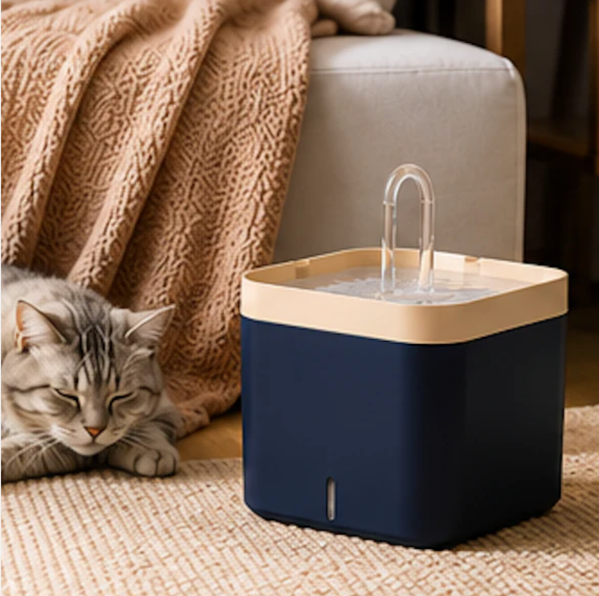 Fontaine à Eau Design et Silencieuse pour Chat 1,5 L
