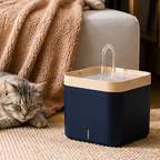 Fontaine à Eau pour Chat Ultra Silencieuse 1,5 L - Design Moderne - Filtration Continue I Sérénéo
