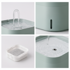 Fontaine à Eau pour Chat Ultra Silencieuse 1,5 L - Design Moderne - Filtration Continue I Sérénéo